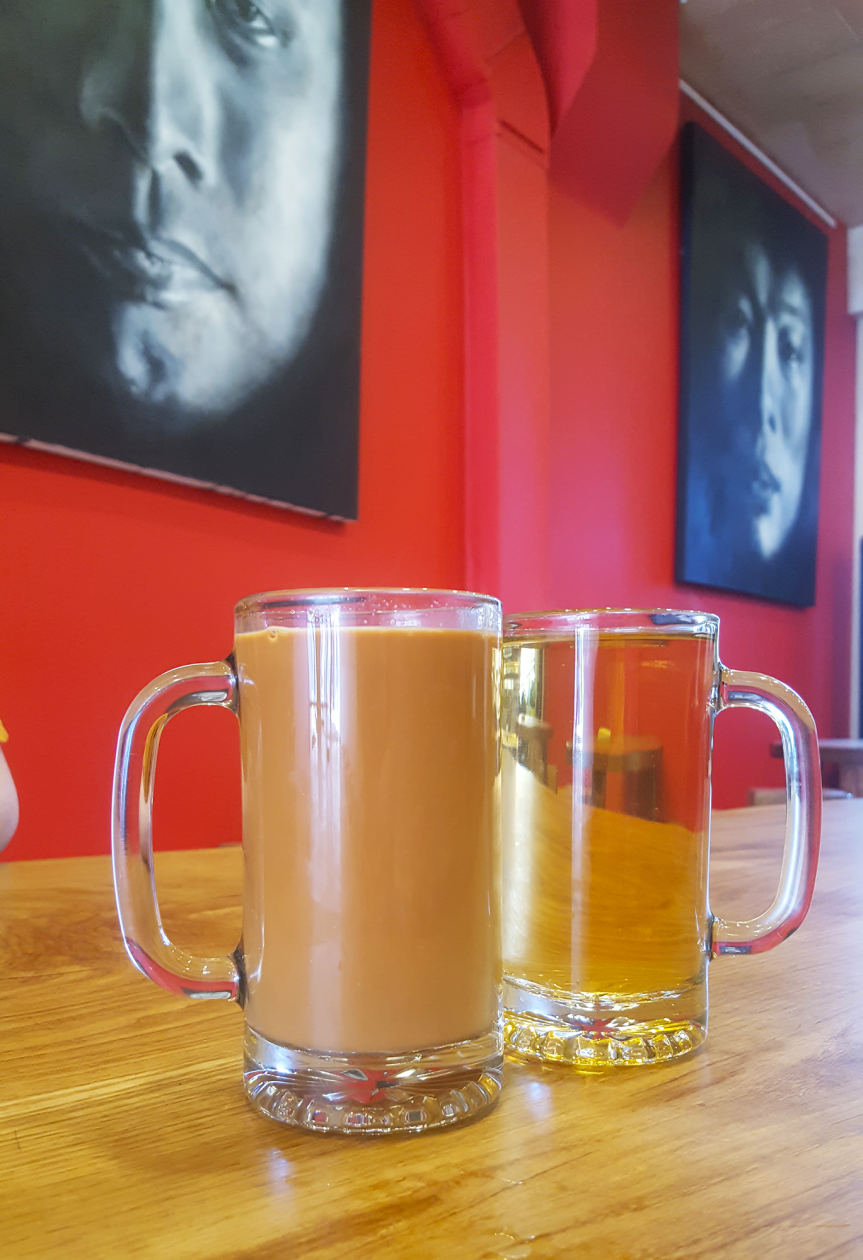 Crimson Teas: Milk Tea and Raw Pu-erh Tea